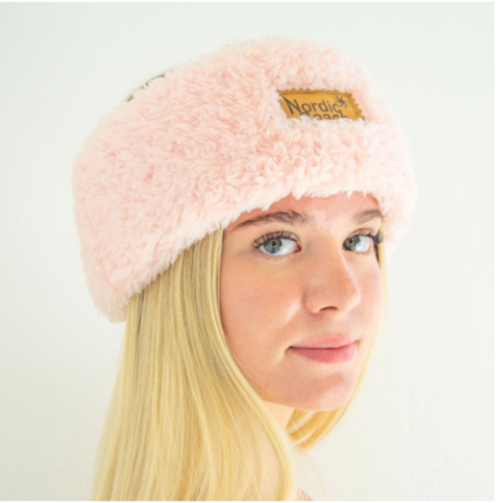 Light Pink Nordic Beach Head Wrap